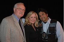 Sheriff Mike Brown of Operation Blue Ridge Thunder, EIE President Donna Rice Hughes and actor Erik Estrada of CHiPs